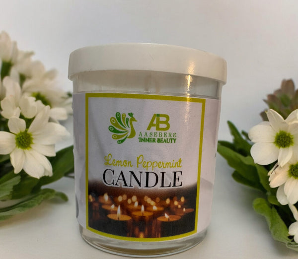 Lemon Peppermint Candle